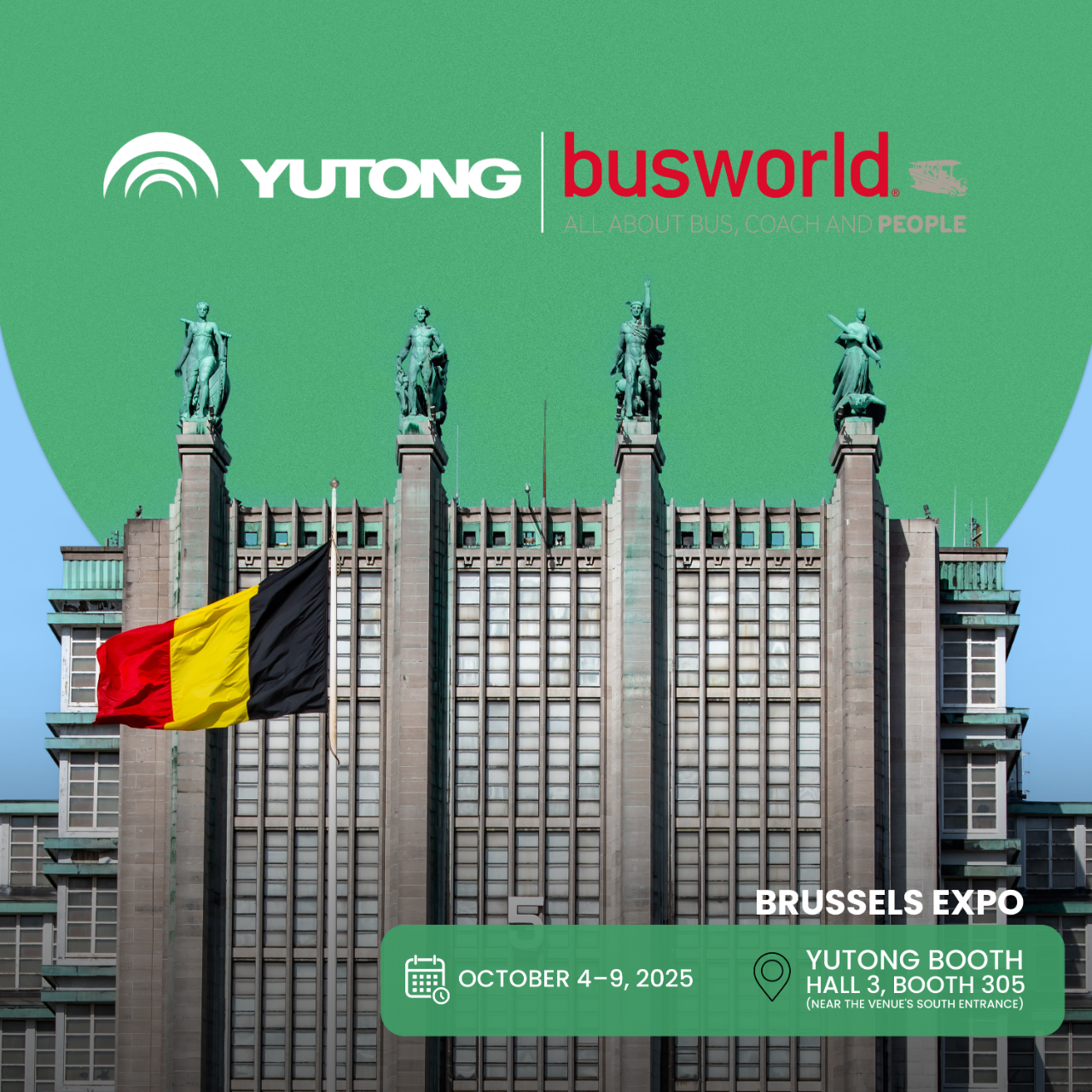 Think Eco, Move Green!letou国际米兰官网客车邀您共赴2025比利时车展 Think Eco, Move Green!letou国际米兰官网客车邀您共赴2025比利时车展